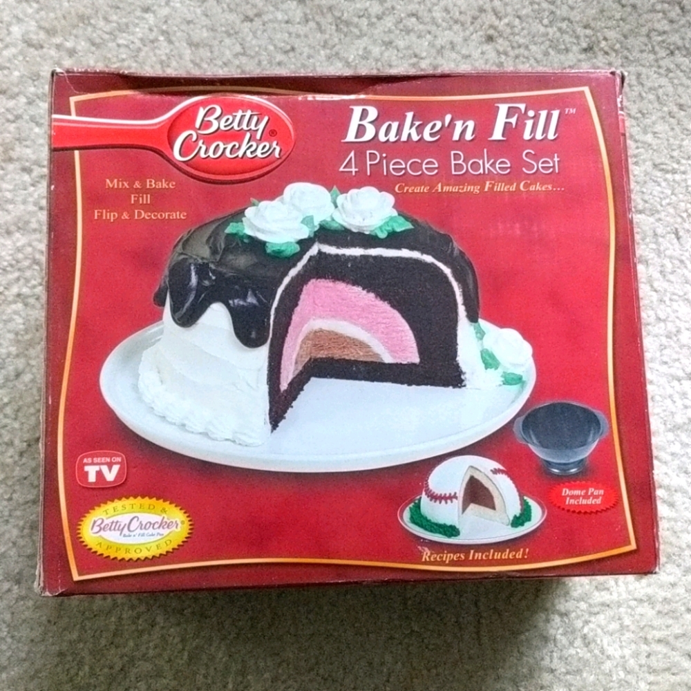 New Betty Crocker Bake n Fill Dome Cake pan